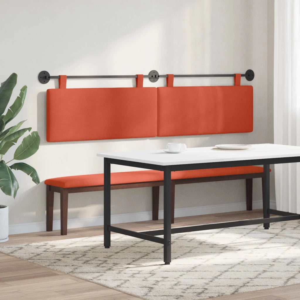 Testiera sospesa Rosso Arancio Tessuto in Cords 42031842