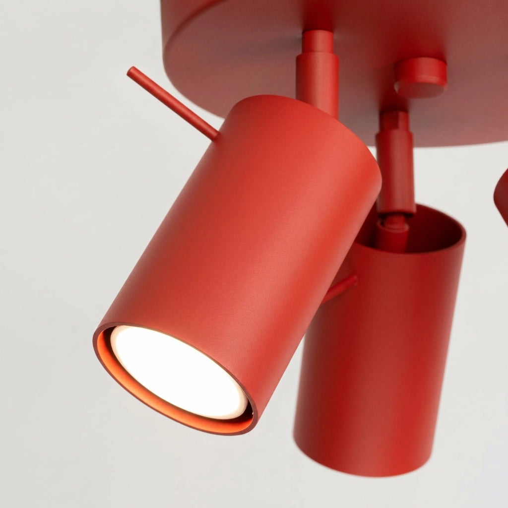 Plafoniera RING 3P rosso