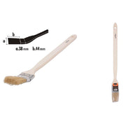 Trade Shop - Pennello Angolare Piatta Per Pittura Radiatori Termosifone 38mm Setole 44mm 90302 -