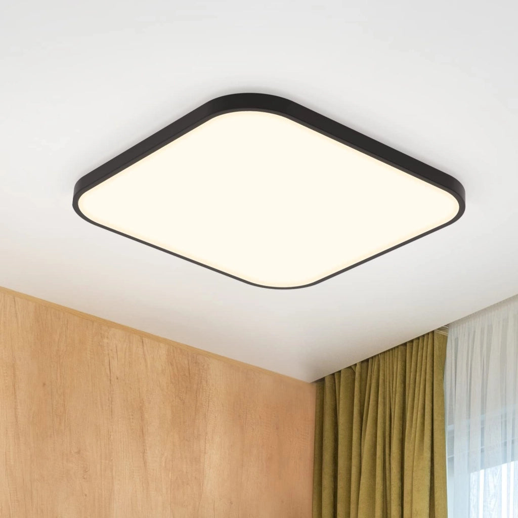 ZMH Lampada da soffitto plafoniera LED quadrata piatta 27cm 19W per camera letto corridoio