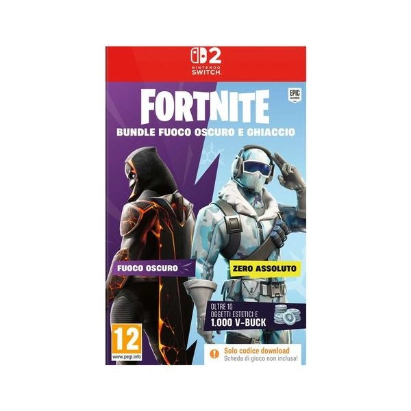 Videogioco epic games sws20072 switch 2 fortnite bundle fuoco oscuro e