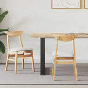 Sedie da pranzo 2 pcs Naturale 42 x 47.5 x 81 cm