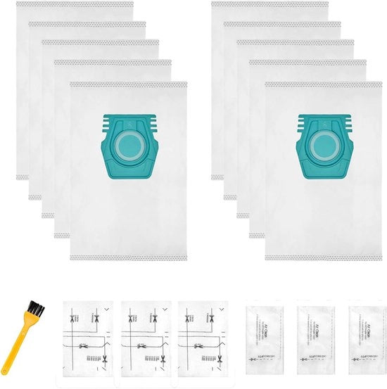 10 sacchi aspiratore adatti per Miele Pure TU S1 L1 sacchi aspiratore - sacchi aspiratore per aspiratore Miele - con 1 spazzola per la pulizia - 3 set Filtro Cotone Piccola