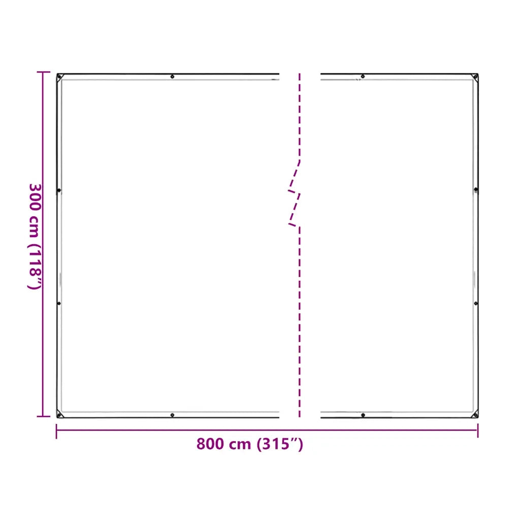 Copertura per Piante con Occhielli 3x8 m in Polietilene CFW3428630