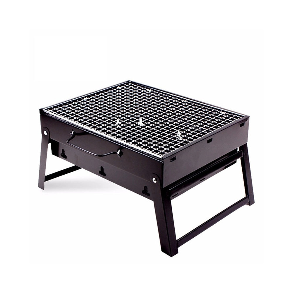 Trade Shop - Barbecue Portatile A Carbonella Per Grigliate Carne Pesce Verdure 20x35x27 Cm -