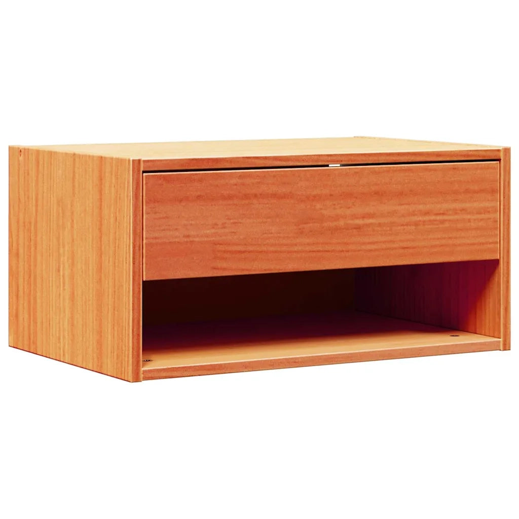 Comodino con cassetto-Tavolino da notte Marrone cerato 50 x 32,5 x 24 cm