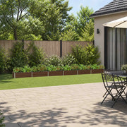 Letto rialzato da giardino Nero 480 x 40 x 24 cm 8006363