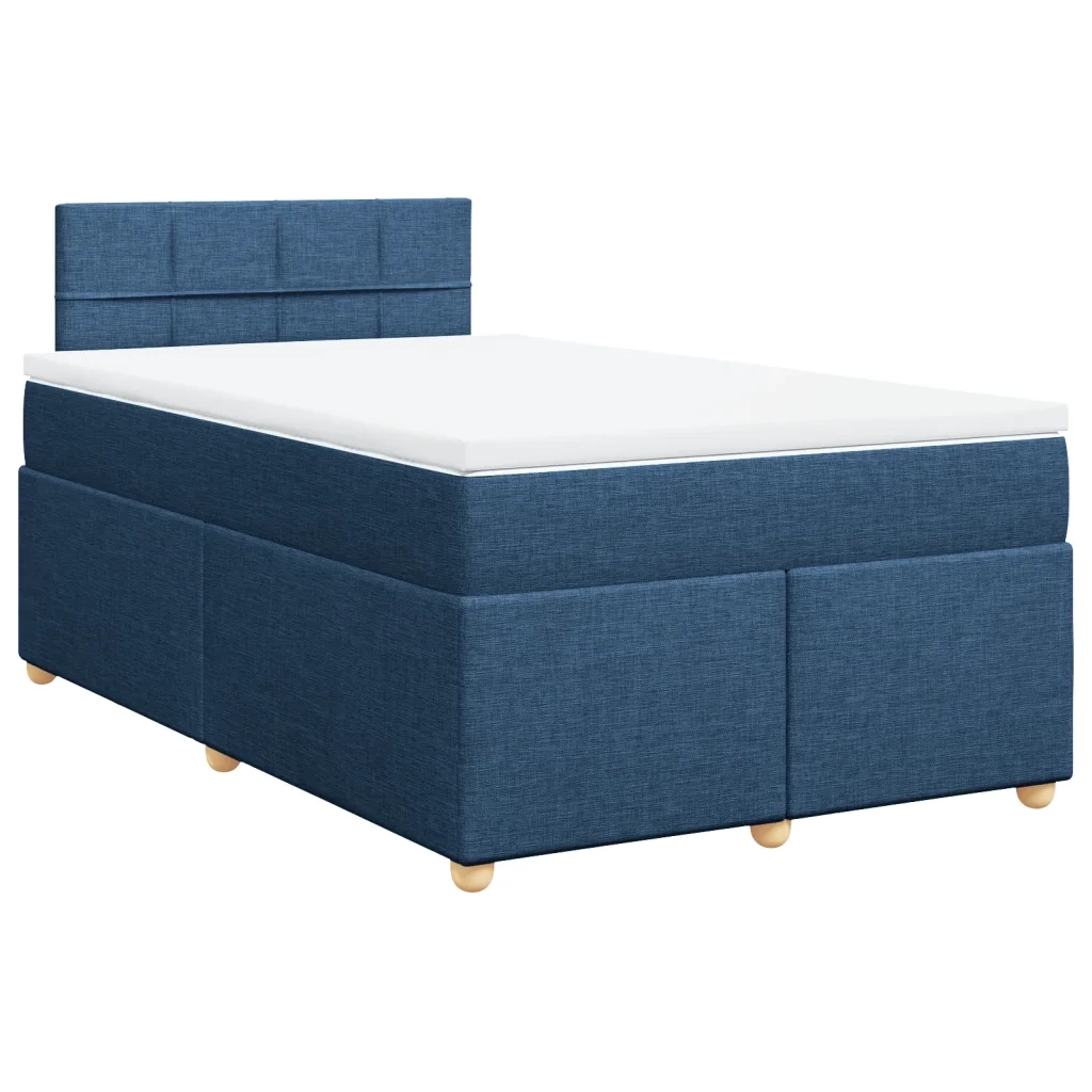 Giroletto a Molle con Materasso Blu 120x200 cm in Tessuto 3288953