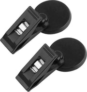 Blocco note per auto 18 x 10 x 3 - 2 pezzi - parcheggio auto - holder per biglietto - memoregistratore - clip per auto - holder per avvisi - registratori per biglietti auto - adesivi per clip - nero