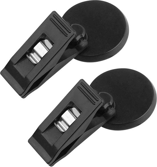 Blocco note per auto 18 x 10 x 3 - 2 pezzi - parcheggio auto - holder per biglietto - memoregistratore - clip per auto - holder per avvisi - registratori per biglietti auto - adesivi per clip - nero