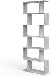 Divisorio per ambienti Levio, Grigio, 70 x 192.2 cm, per una suddivisione flessibile degli spazi in forma a Z, posizionabile su entrambi i lati
