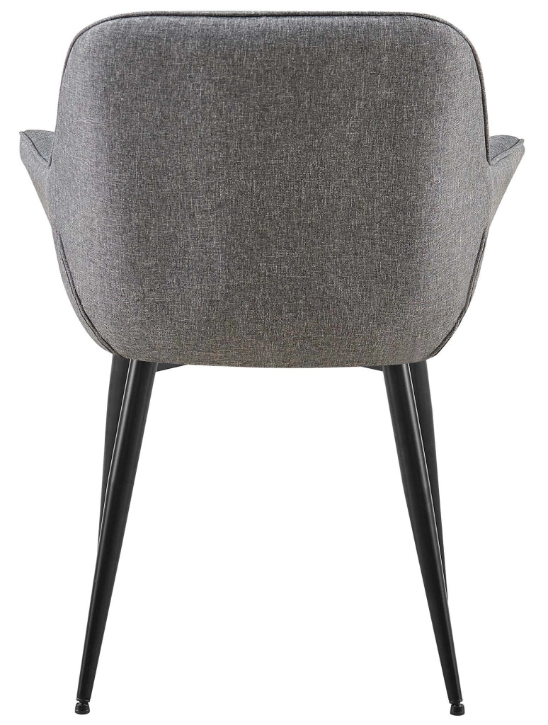 Sedia da pranzo Roseville grigio scuro,Tessuto