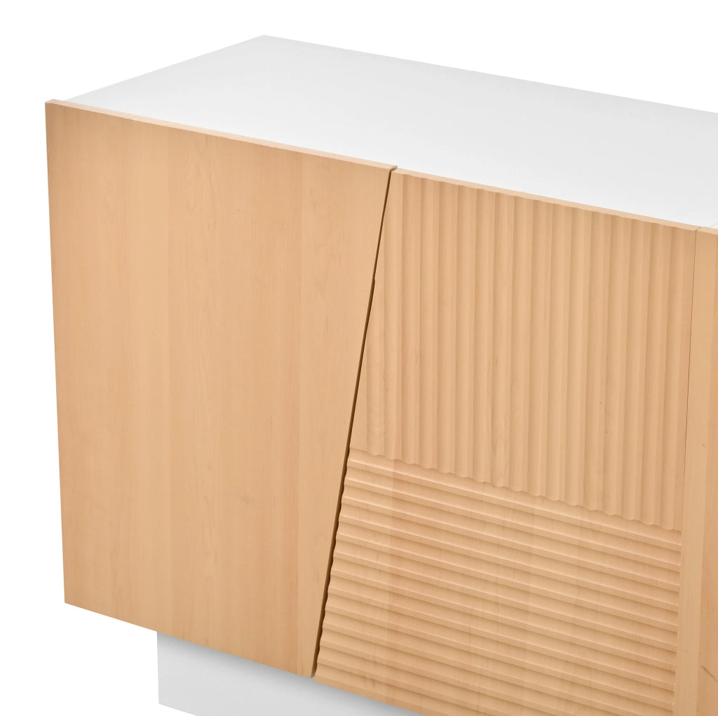 Credenza moderna 160 cm a 4 ante con ripiani regolabili