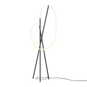 Maytoni Lampada da terra moderna Crochet 1 luce LED integrato nero alluminio