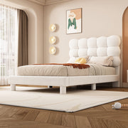 Letto singolo per bambini - Xylo - 90x200 cm - Bianco - Testiera regolabile