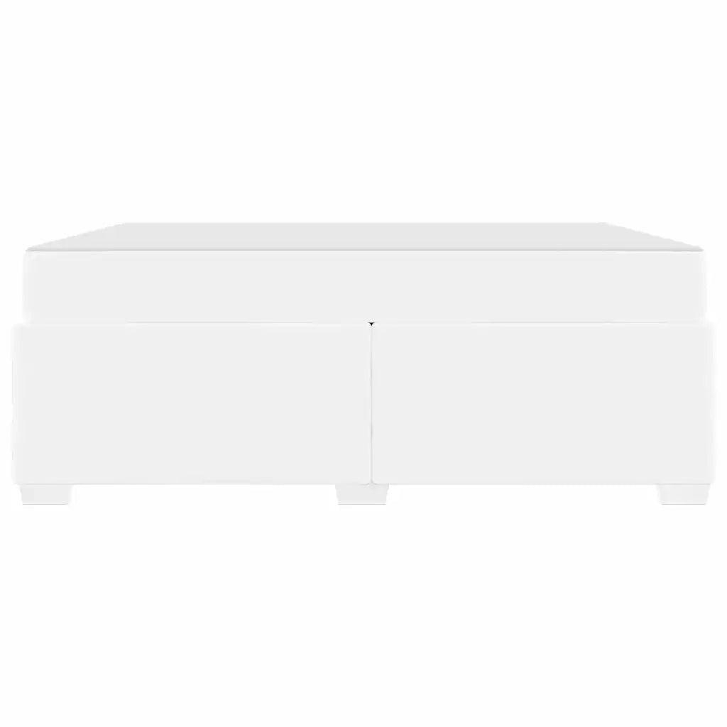 Struttura del letto con materasso Bianco 180 x 200 cm Tessuto