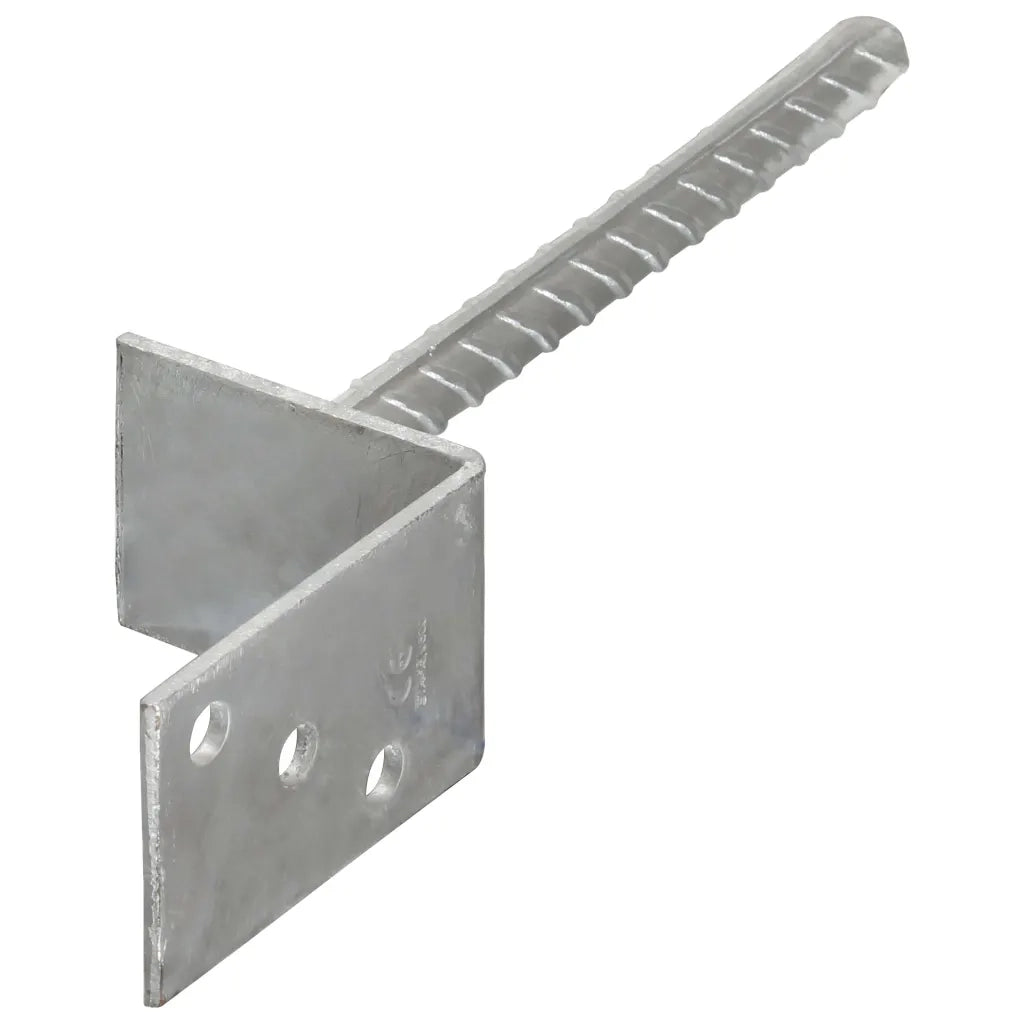 vidaXL Picchetti per Recinzione 6 pz Argento 8x6x30 cm Acciaio Zincato
