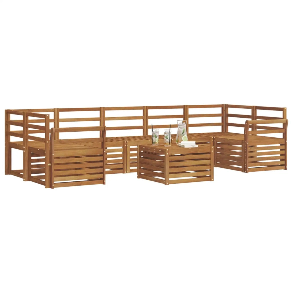 Set divani Naturale Legno di Acacia Massello 3374529