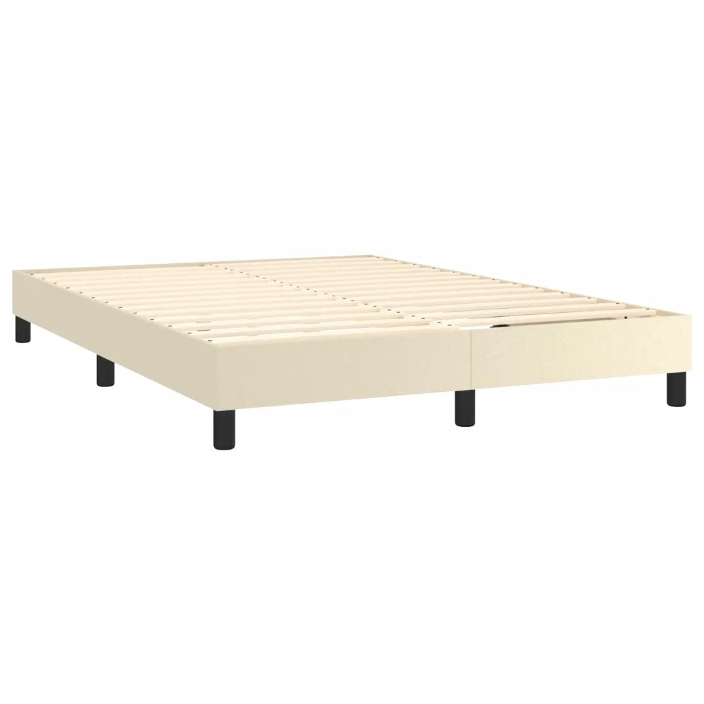 Giroletto a Molle con Materasso Crema 140x200 cm in Similpelle 3130783