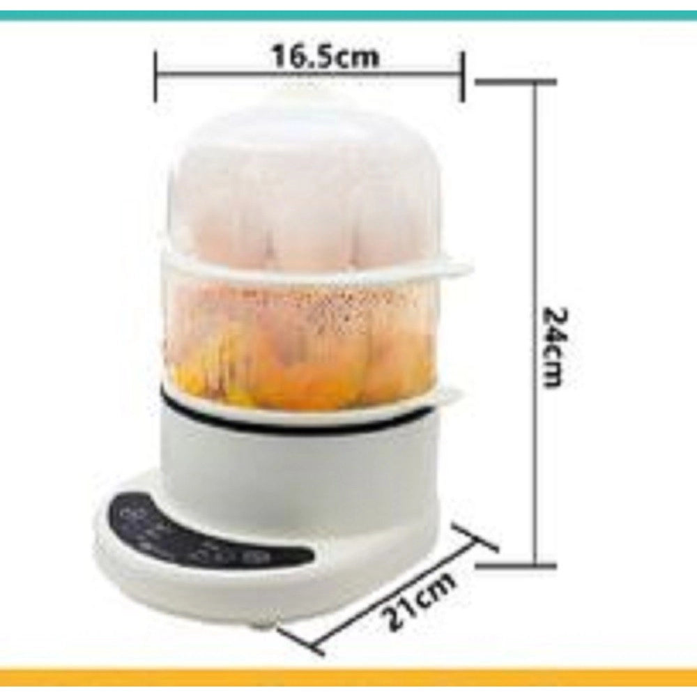Trade Shop - Cuoci Uova Al Vapore Bollitore Elettrico 350 Watt Cuociuova 24x21x16.5cm Tx-8406 -