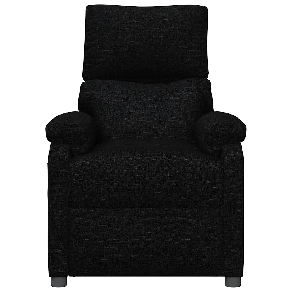 Poltrona Massaggiante Reclinabile Nera in Tessuto cod mxl 31729