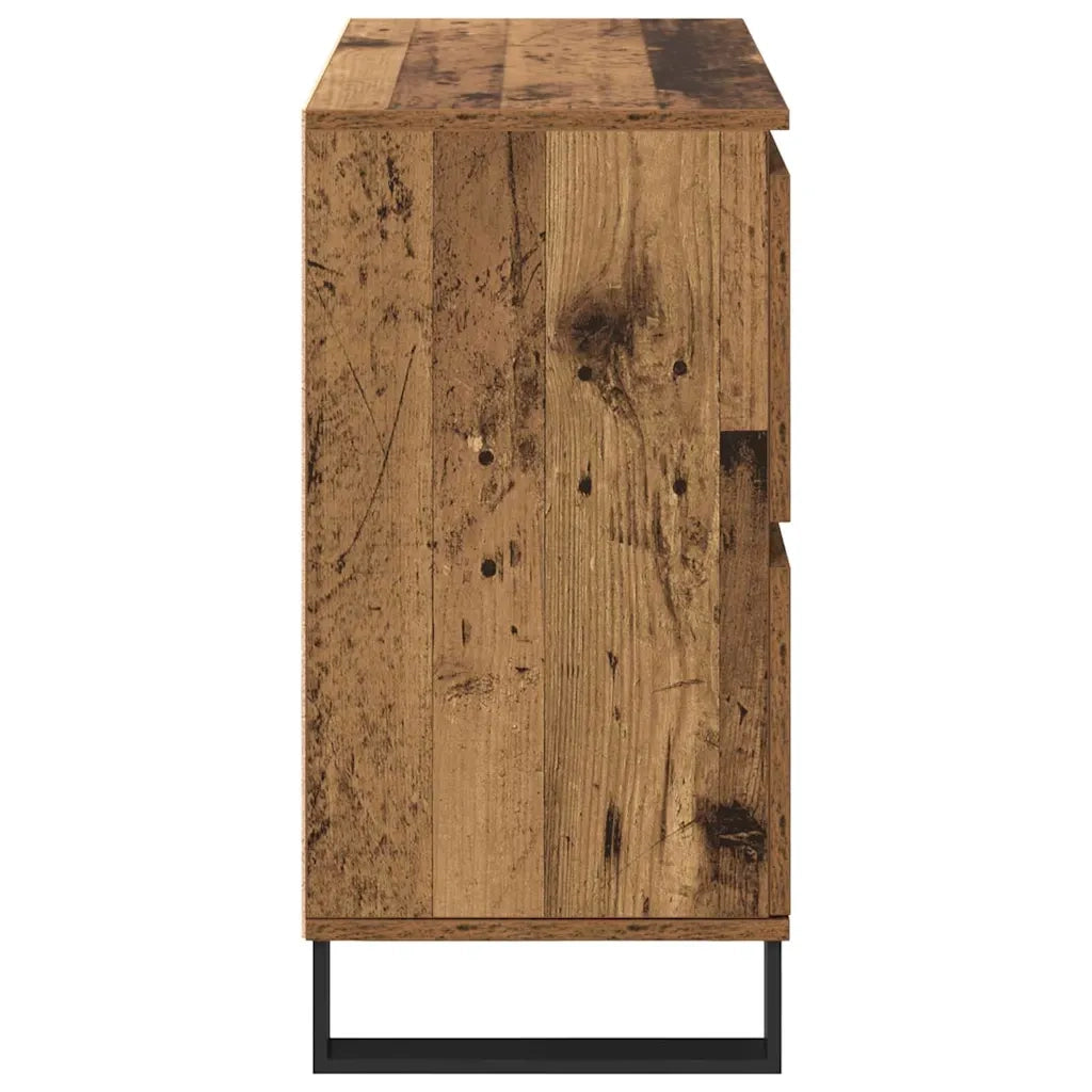 vidaXL Sideboards 2 pcs Legno vecchio 120 x 35 x 70 cm
