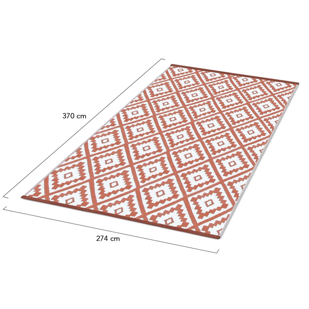 IDMarket - Tappeto per esterni BAHAMAS terracotta 270 X 370 CM