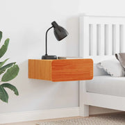 Comodino con cassetto-Tavolino da notte Marrone cerato 39 x 34 x 16,5 cm