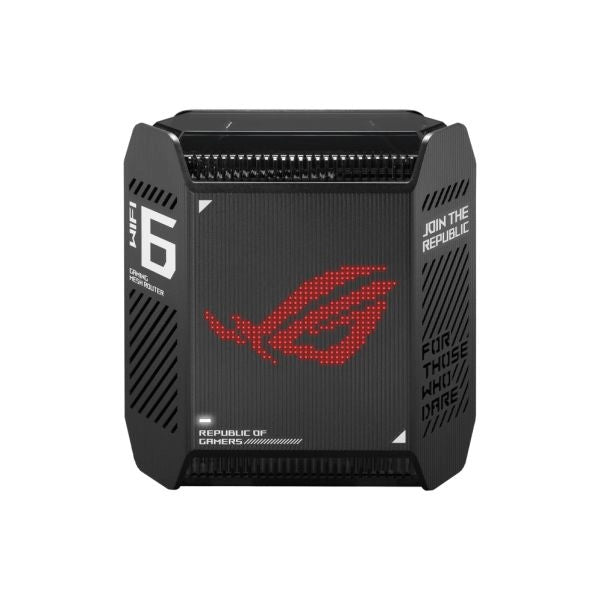 Asus rog rapture gt6 ax10000 aimesh 1 pack banda tripla (2.4 ghz/5 ghz/5 ghz) wi-fi 6 (802.11ax) nero 4 interno - 90IG07F0-MU9A10