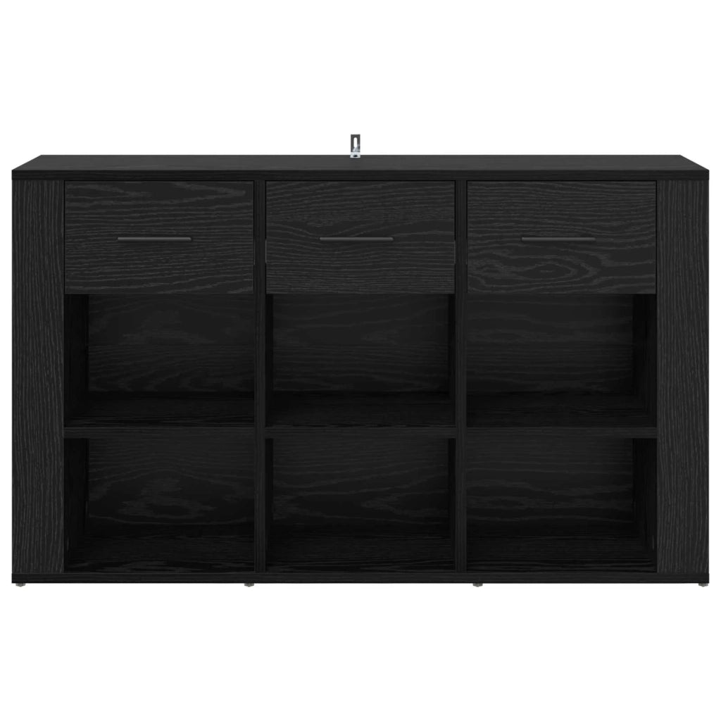 Credenza Rovere Nero 100 x 30 x 59,5 cm Legno multistrato 881149