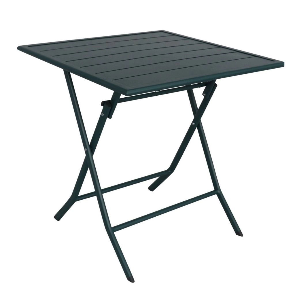 Tavolo da Giardino o Interno in Acciaio Easy Grigio 60 x 60 x 70 cm