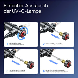 CUV-111 Chiarificatore acqua per laghetti Filtro luminoso 11W