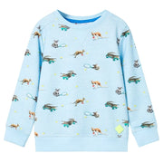 Felpa da Bambino Azzurro MÃ©lange 140