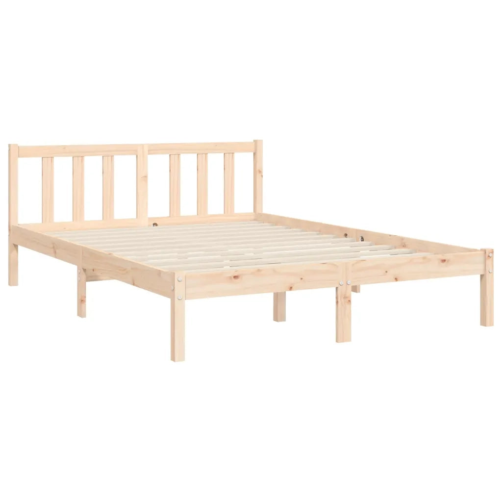 Giroletto senza Materasso-Struttura Letto 140x200 cm in Legno Massello di Pino 291711
