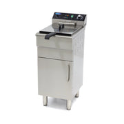 Friggitrice - 16L - 1 Cestello - con Rubinetto di Scarico e Base Armadiata - 400V
