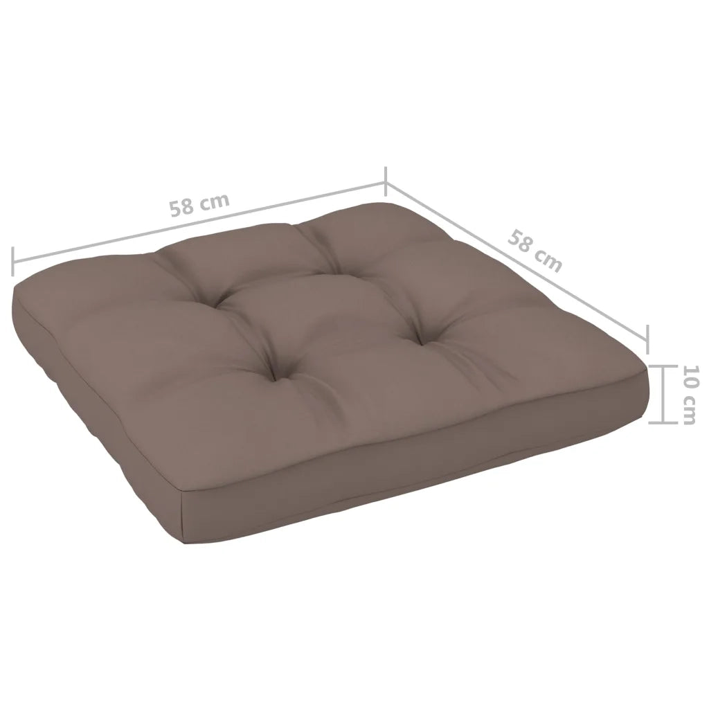 Set Divani in Pallet con Cuscini 4 pz in Pino Impregnato Grigio 3066777