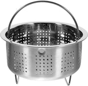 Stegatura per verdure - Resistente all'acqua del lavello - Acciaio inossidabile - 14 cm - Per forno elettrico - Argento