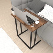 Tavolino Laterale 'Högsby' Tavolino Basso con Piano di Appoggio per Notebook Consolle da Divano - Effetto Rovere Antico [en.casa]