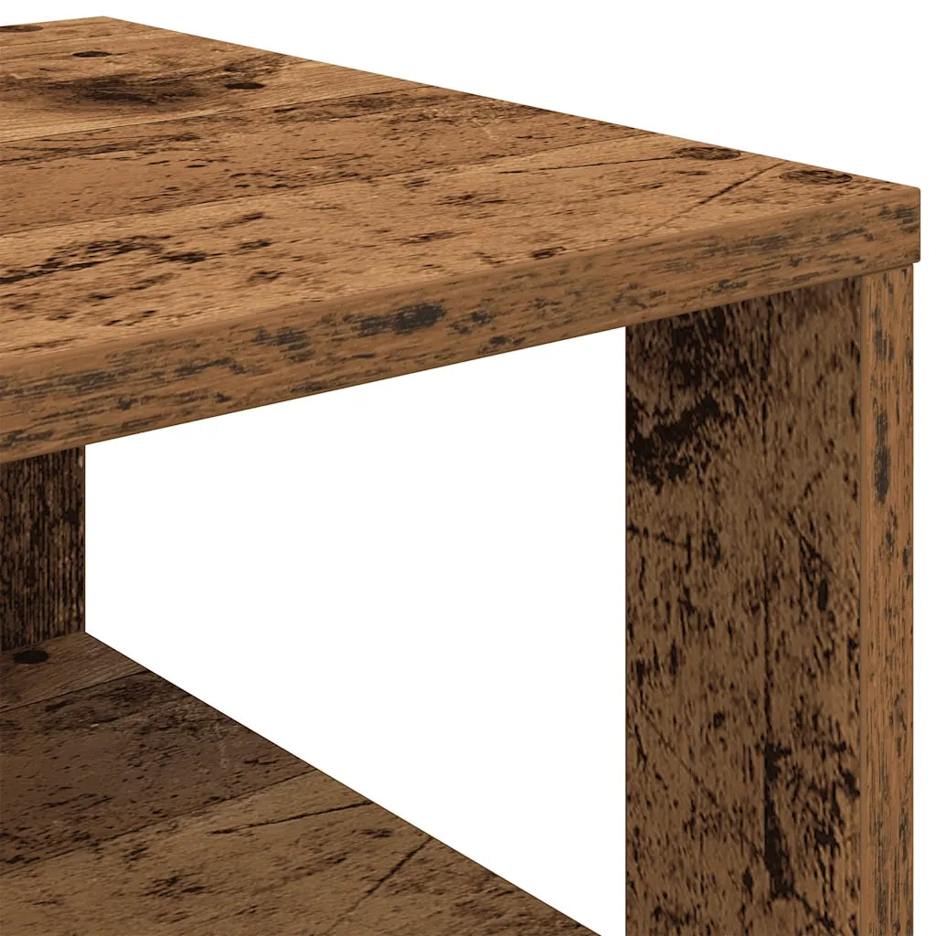 Scarpiera-Scaffale per scarpe Legno Vecchio 61x32x87,5 cm in Truciolato