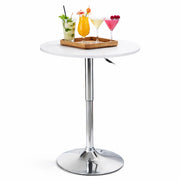 Tavolo Bar Girevole 60 cm Altezza Regolabile 70-91 cm Moderno Cucina Bianco