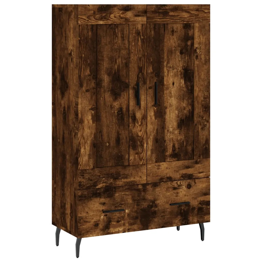 vidaXL Credenza Rovere Fumo 69,5x31x115 cm in Legno Multistrato