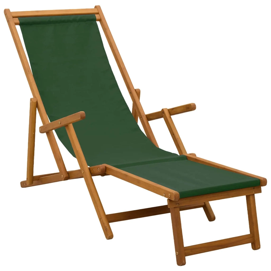Lettino prendisole pieghevole 2 pcs 3 Posizione Verde 3407823