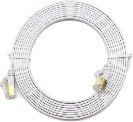 Cavo di rete Cat 6 ad alta velocità da 30m con connessione internet a 1 Gbps a banda larga piana