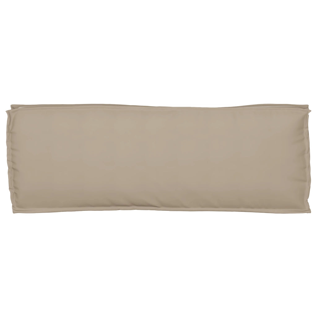 Cuscino per pallet per panca Tortora 110x40x8 cm Tessuto Oxford