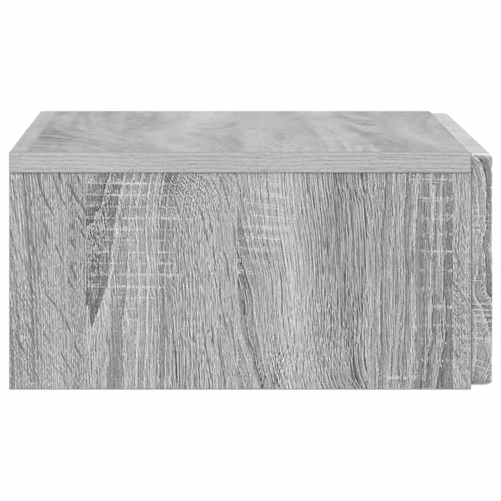 Tavolino da Parete Laterale 87,5 x 34,5 x 17 cm Sonoma grigio 898841