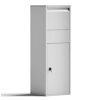 Cassetta postale portapacchi silver per pacchi medi e piccoli Parcel box