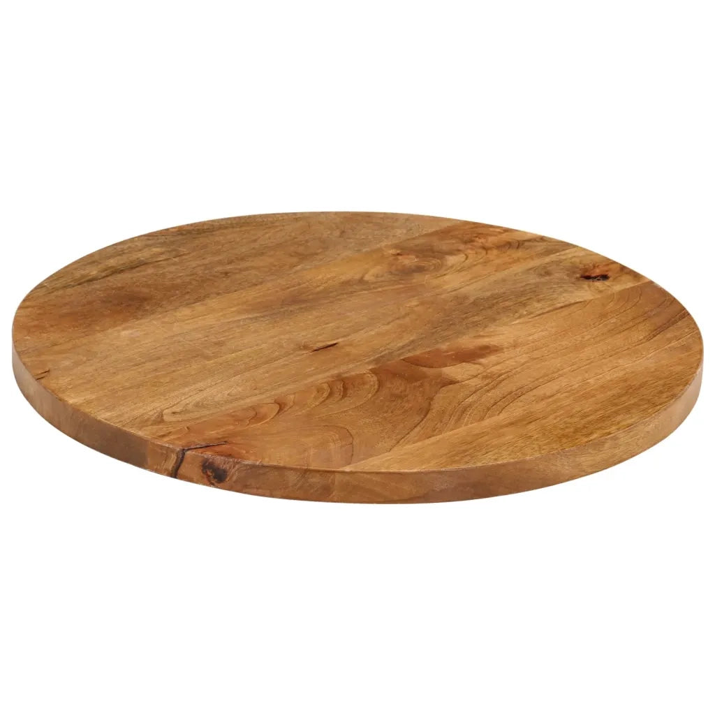 Piano per Tavolo Ã˜ 60x2,5cm Rotondo in Legno Massello di Mangocod mxl 116967