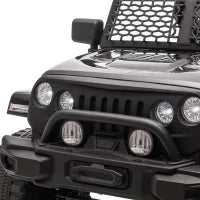 Macchina Elettrica per Bambini 3-6 Anni da 12V con Telecomando, Fari e Clacson, 100x64.2x71 cm, Nero