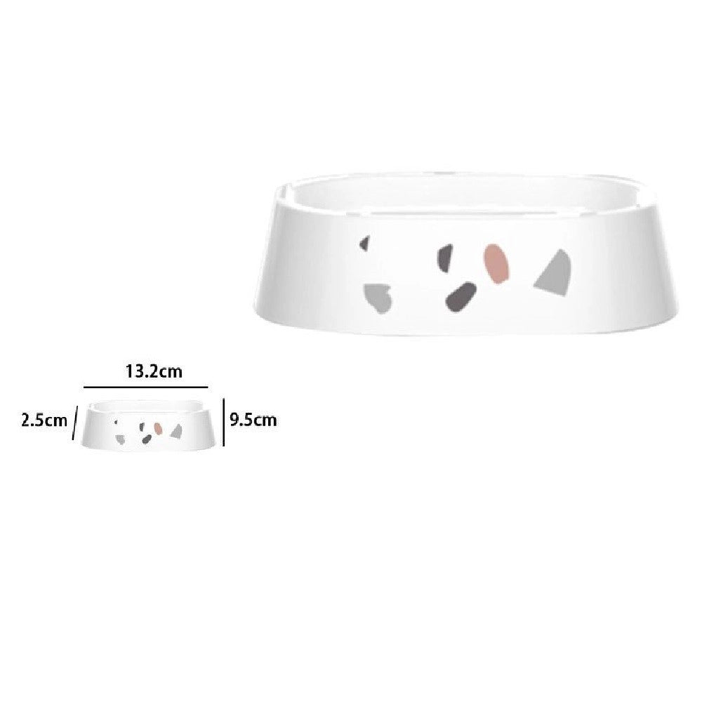 Trade Shop - Portasapone Saponetta Bagno Graniglia Bianco Multicolore In Plastica 13.2cm 69842 -