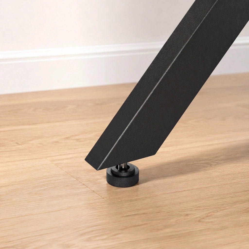 Tavolo rotondo in stile industriale ?80 cm con gambe a X; marrone vintage e nero